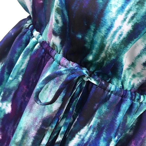 Mossimo Flowing Sleeveless Purple Blue Midi Dress - Picture 3 of 10